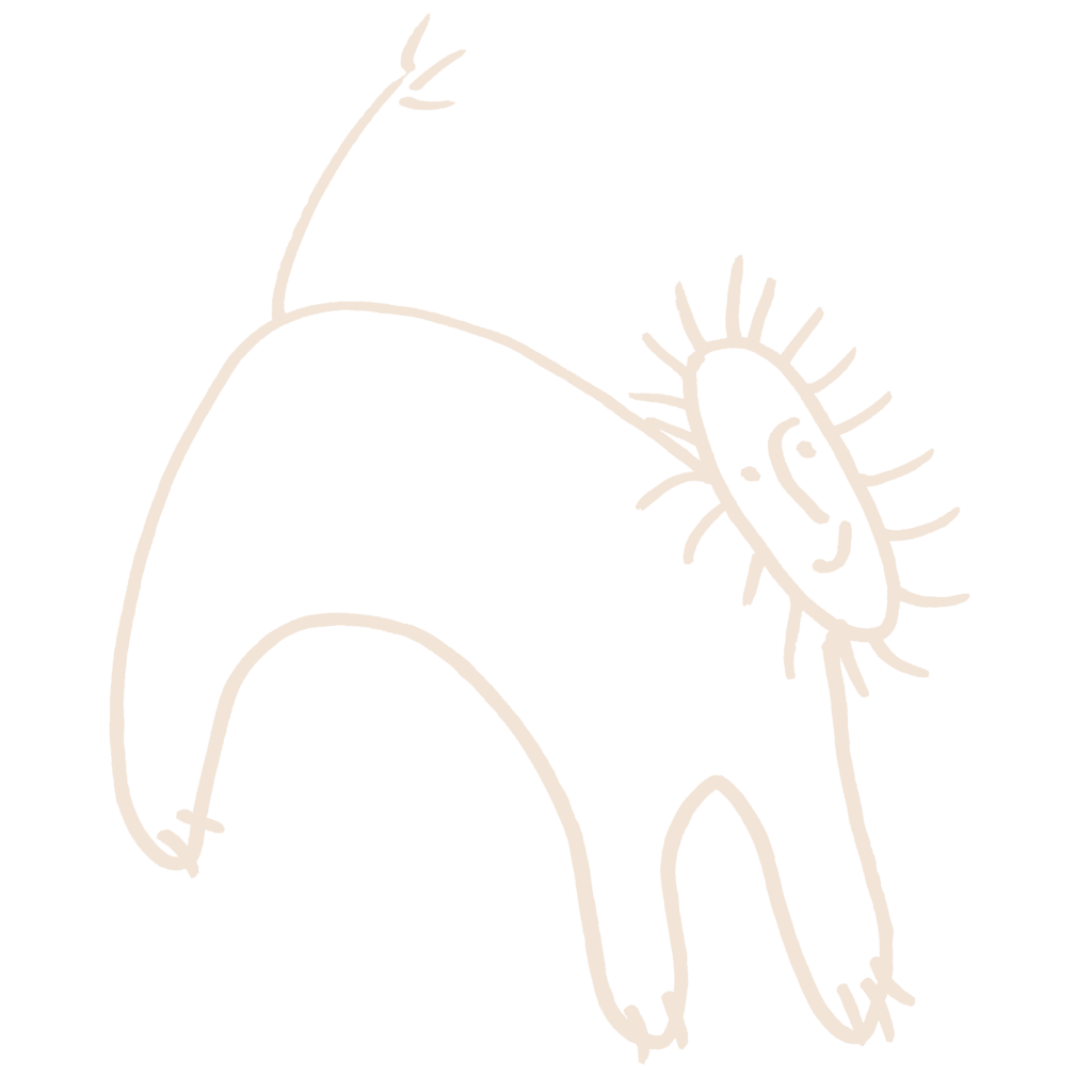 An illustration of a lion with a sun-like mane. The lion represents the idea that the “The privilege of a lifetime is to become who you truly are”, known as Therapy as a process of individuation