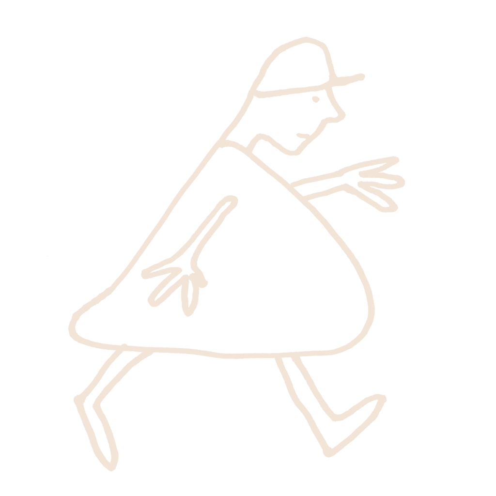 Illustration of a person walking representing time, accompanying an article on time-limited and open-ended psychotherapy
